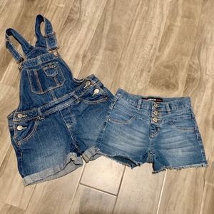 Jordache Bundle Jean Overalls and Shorts Girls